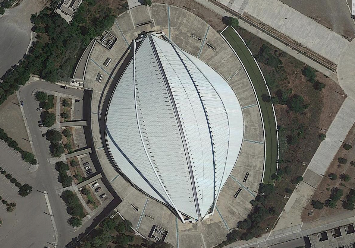 卫星航拍欧洲足球场,卫星地图看欧洲杯