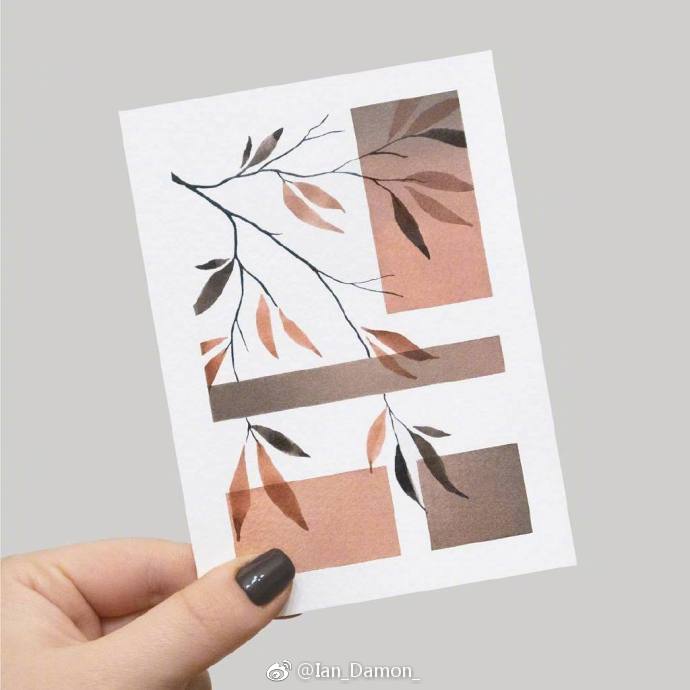 水彩花朵色卡,风景水彩24色配色公式