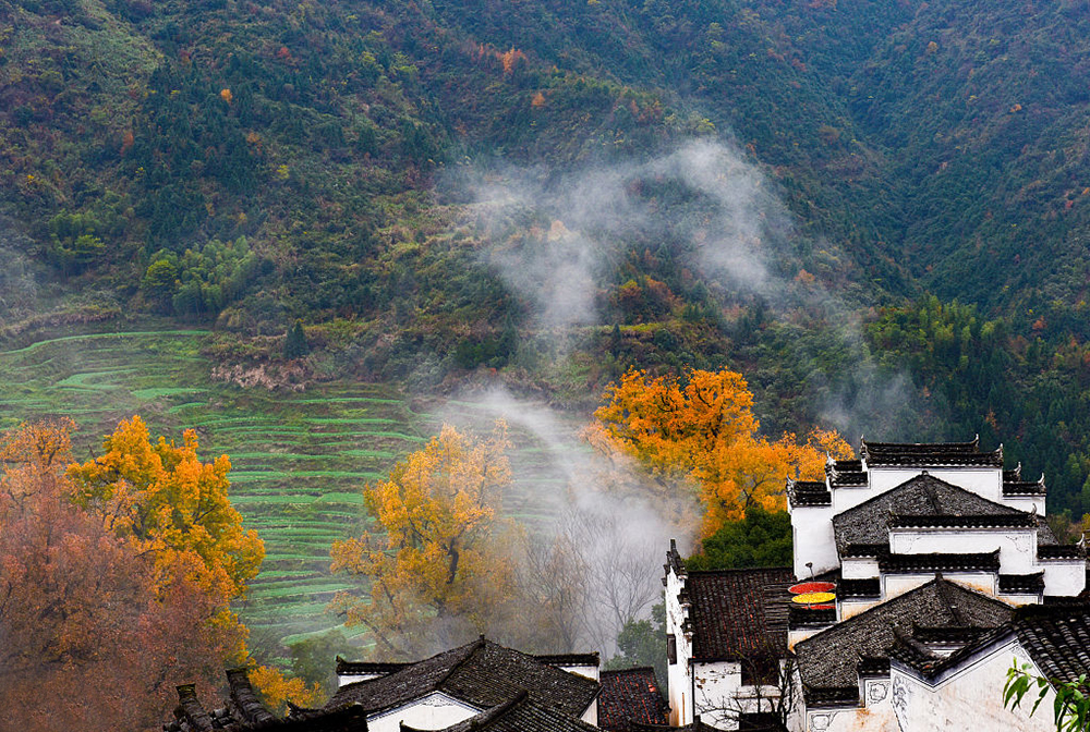 婺源古建筑江湾,婺源村落风水