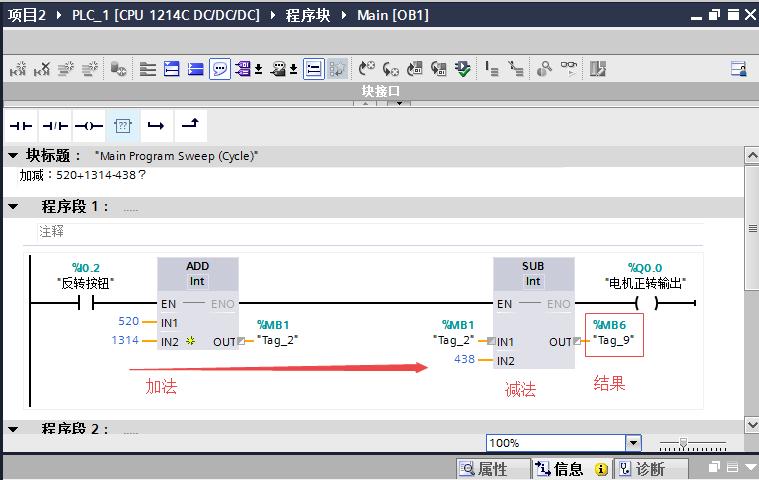 西门子四则运算指令的应用,西门子编程中加法指令怎么用