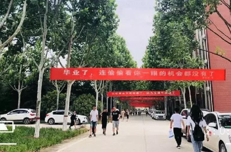 毕业季校园里这些横幅看哭了,学校毕业横幅