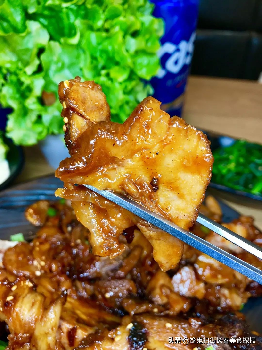 超好吃的烤大猪蹄子,长春最火的烤猪蹄