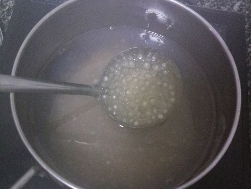 西米露的西米是怎么做的,西米如何煮成珍珠