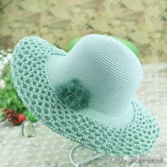 有气质的遮阳帽钩织教程,钩织遮阳帽全教程