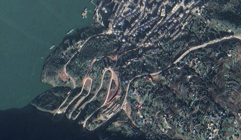 巴东三峡卫星地图,湖北恩施巴东县地图