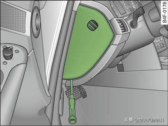 奥迪a4大灯保险丝在哪个位置,奥迪a6远光灯保险丝位置示意图