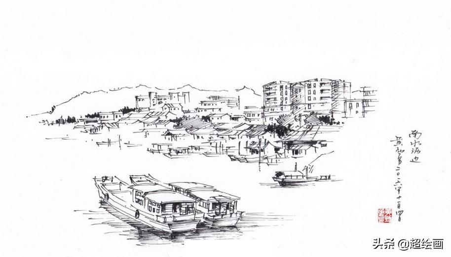 十大顶级钢笔画速写,钢笔速写100幅图片