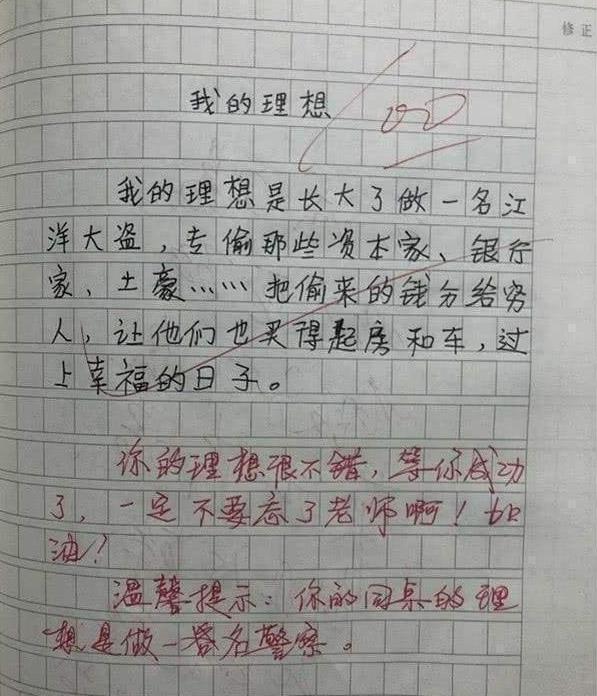 小学生作文我的理想评语,小学生励志作文我的理想