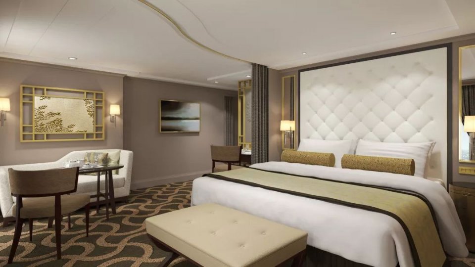 世界梦号免费邮轮设施,亚洲最大的海上城堡