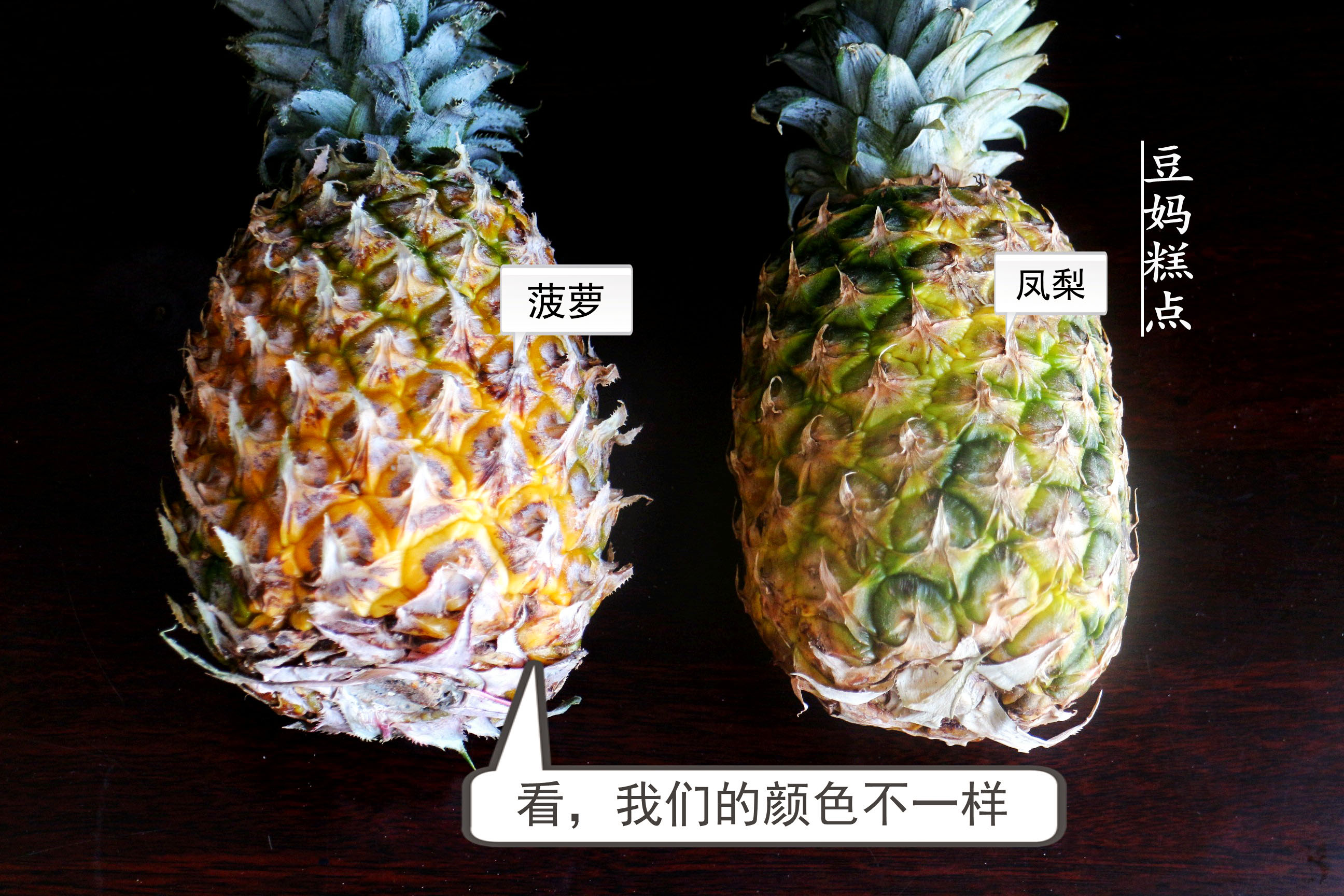 菠萝和凤梨的区别如何挑选,菠萝凤梨的鉴别图解