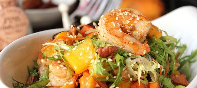 芒果鲜虾沙拉配什么酱,芒果鲜虾沙拉米其林式摆盘