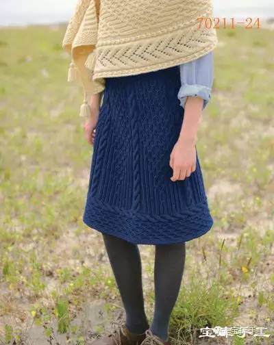 爱尔兰毛线编织图案大全,阿兰花样斗篷编织教程