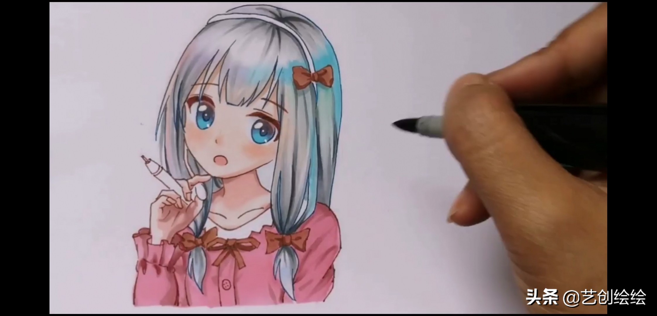 马克笔怎么画纱质的衣服,和泉纱雾马克笔配色