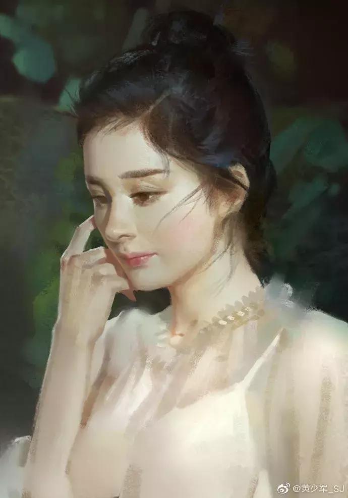 他的手绘原画太牛了,笔下美*欲人**欲飘仙,色调与笔感美煞无数网友