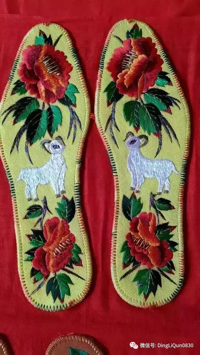 鞋垫上的刺绣艺术欣赏,鞋垫刺绣怎么刺绣熊猫嘴巴