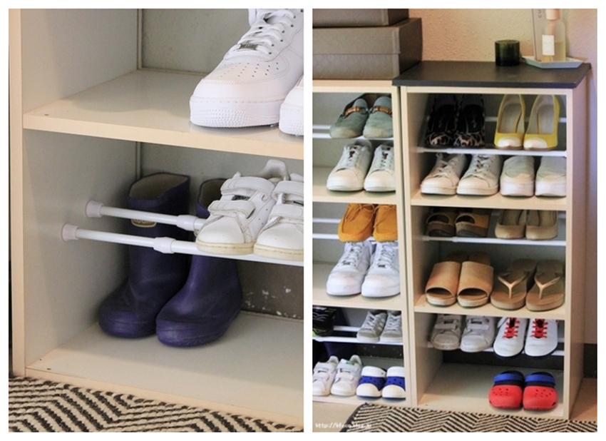 鞋柜比较深怎么收拾,鞋柜内空怎么处理