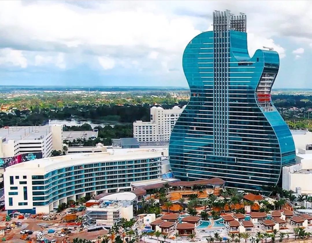 美国吉他主题酒店,全球最大吉他酒店