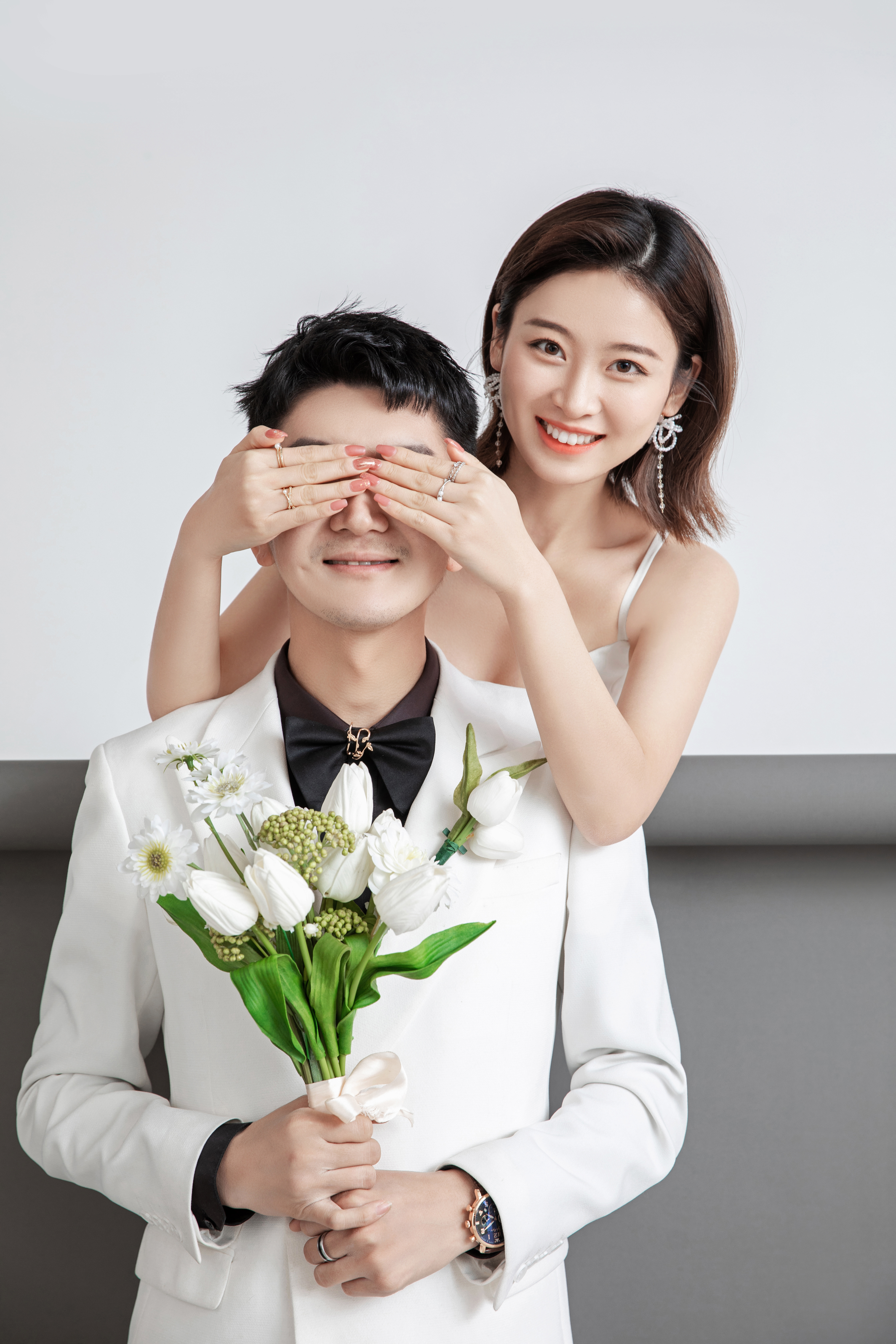 分享几组婚纱照风格,这样极简的韩式婚纱照你喜欢吗