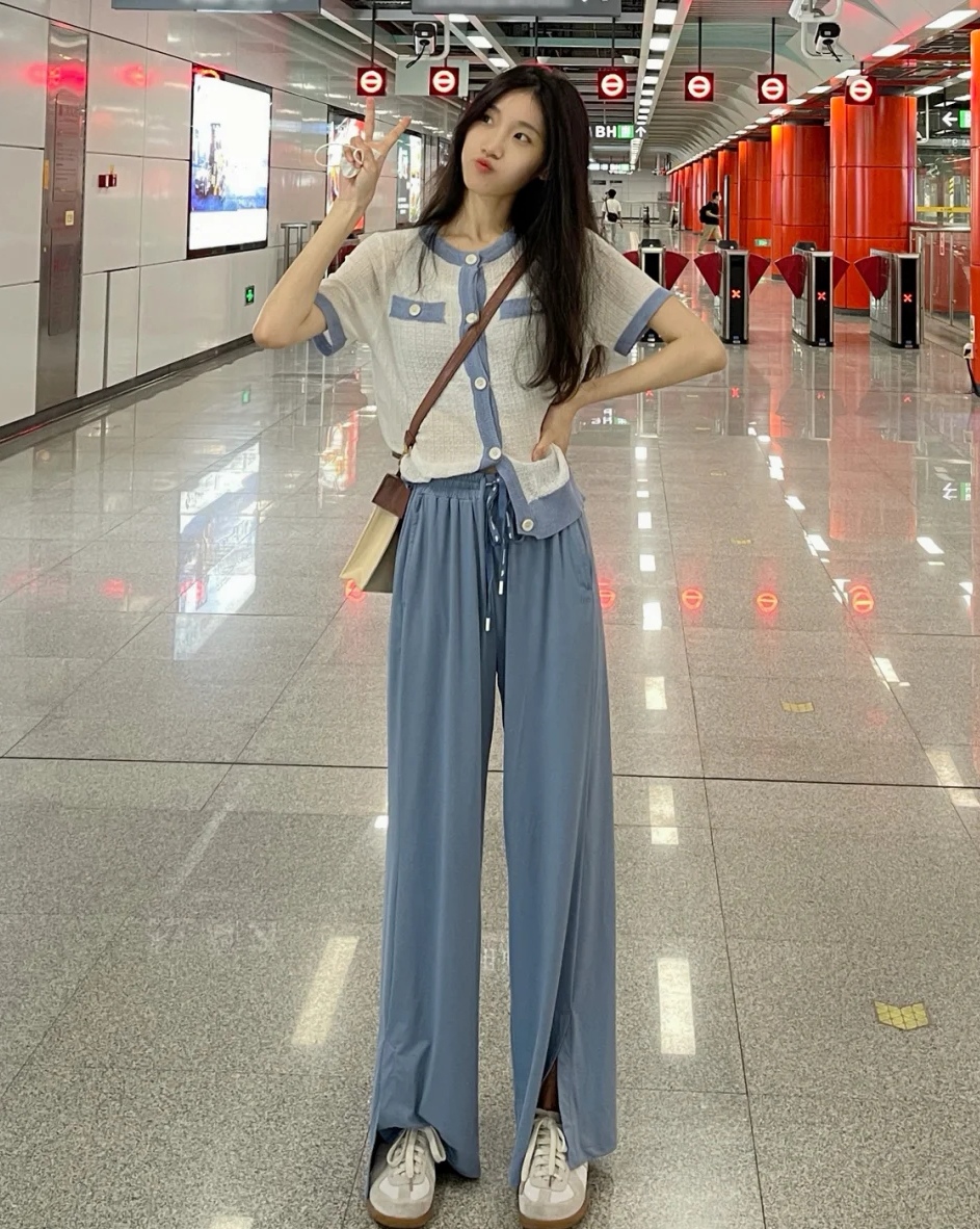 今年流行爆款裤子空调裤,夏天爆款薄裤子