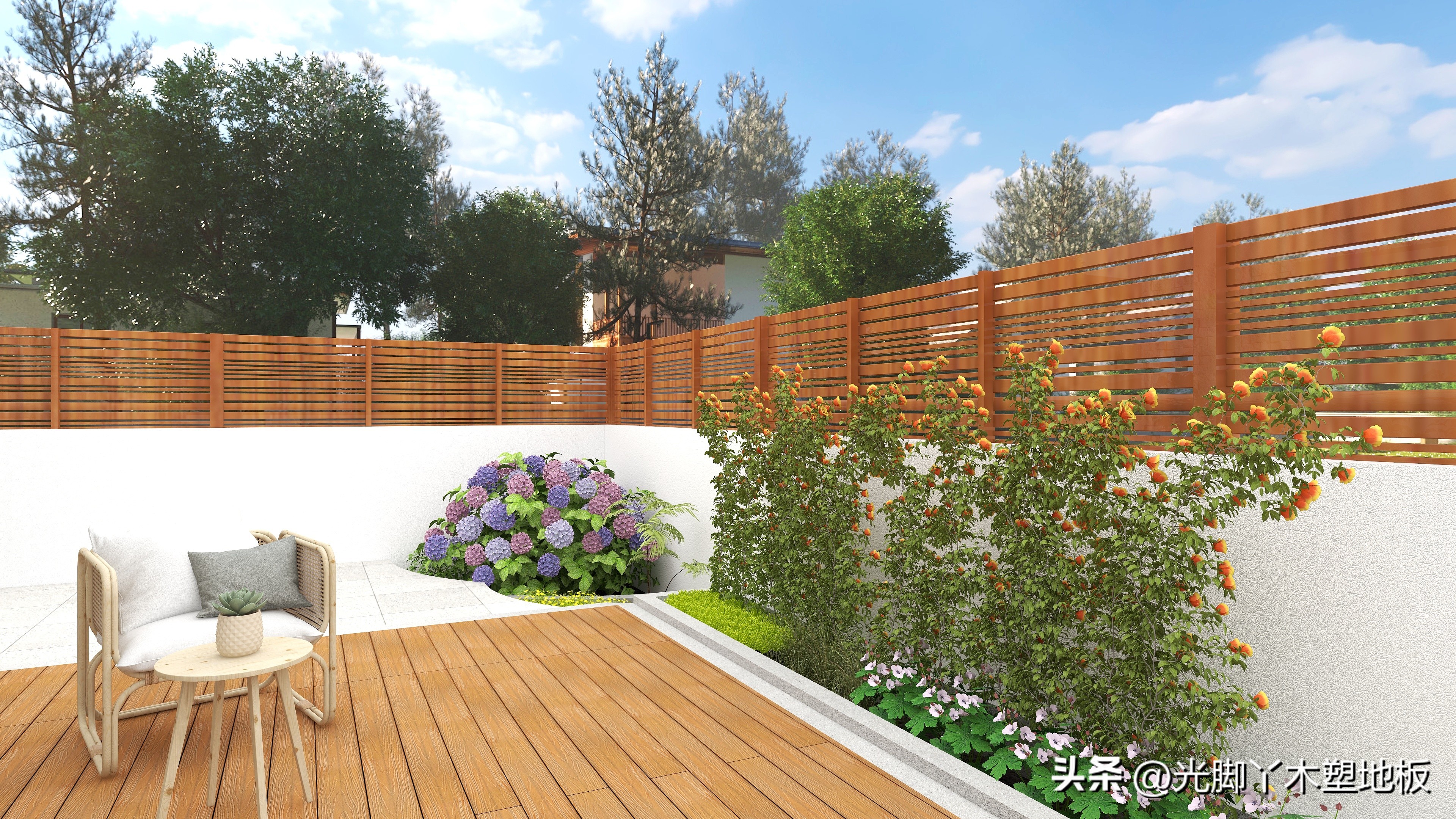 园林绿化户外塑木,木塑板材环保