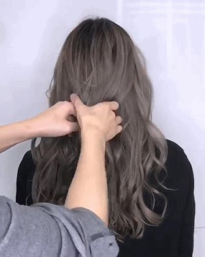 简单又酷又飒的发型中长发编发,干脆利索的中长发编发