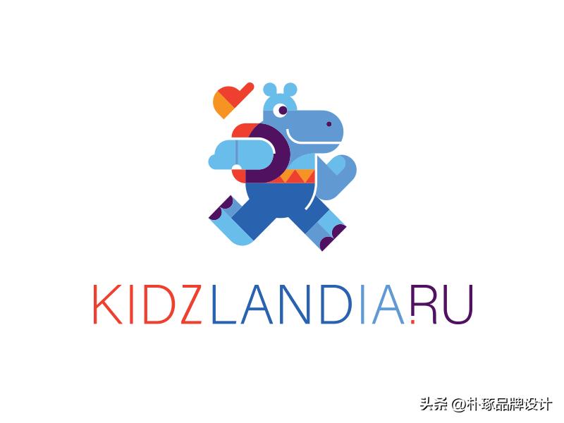 张开血盆大嘴IP动物形象河马元素logo创意集锦