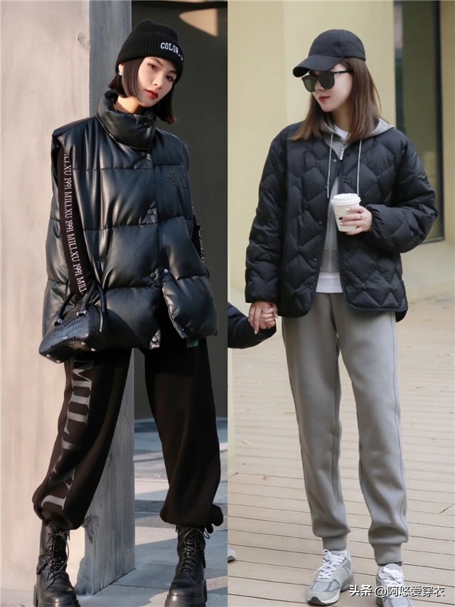 今年流行束腿运动裤,粗腿屁股大夏季显瘦运动裤