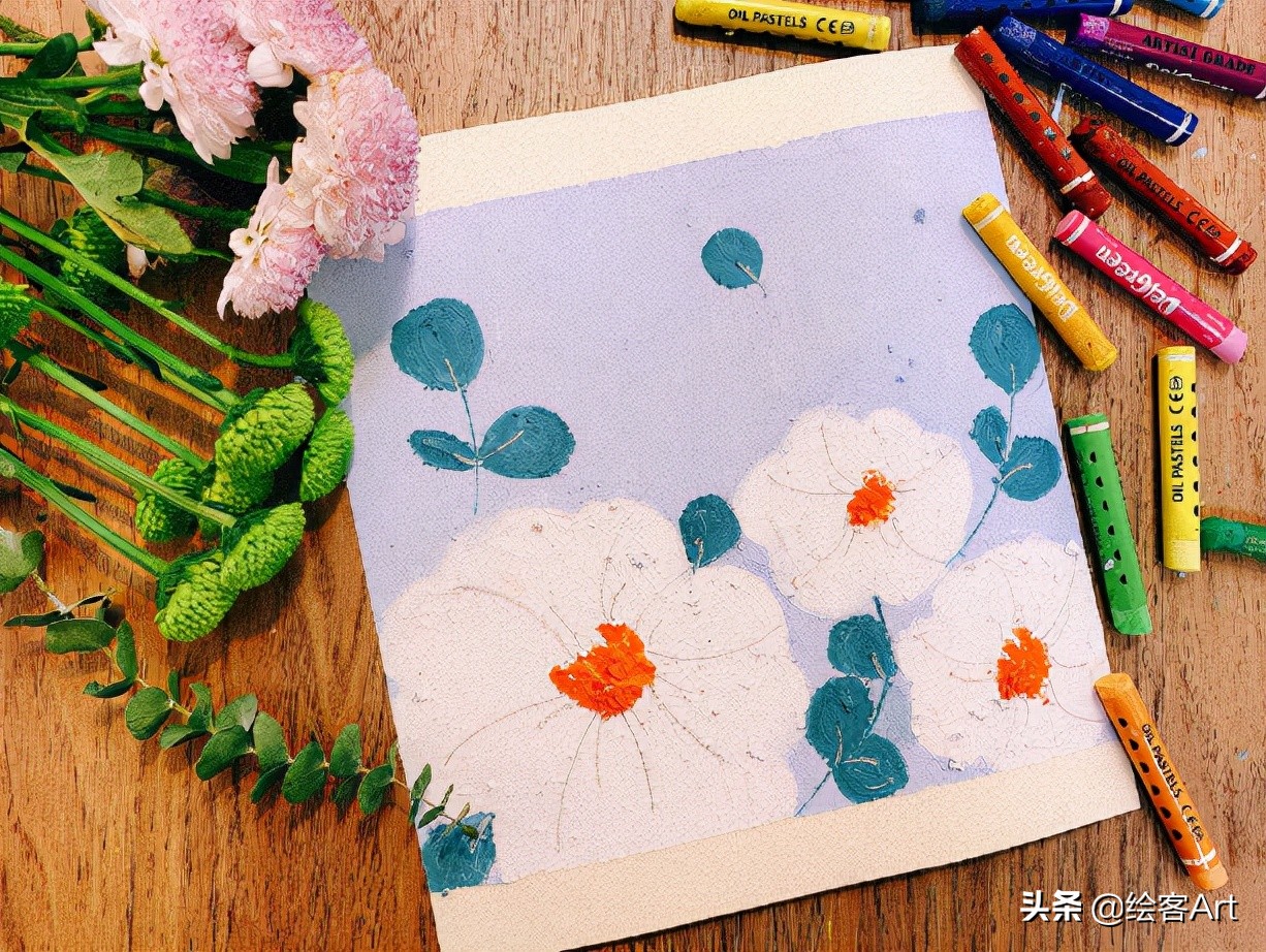 治愈了一切的不可爱图片,油画棒森系小清新插画