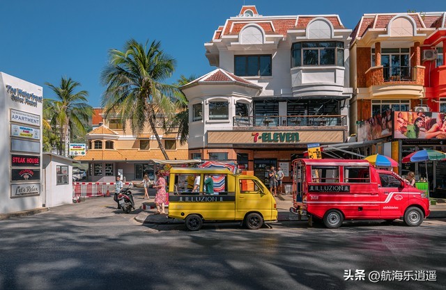 泰国很有诱惑力，船员下地买菜，又是车又是船，交通不要太方便