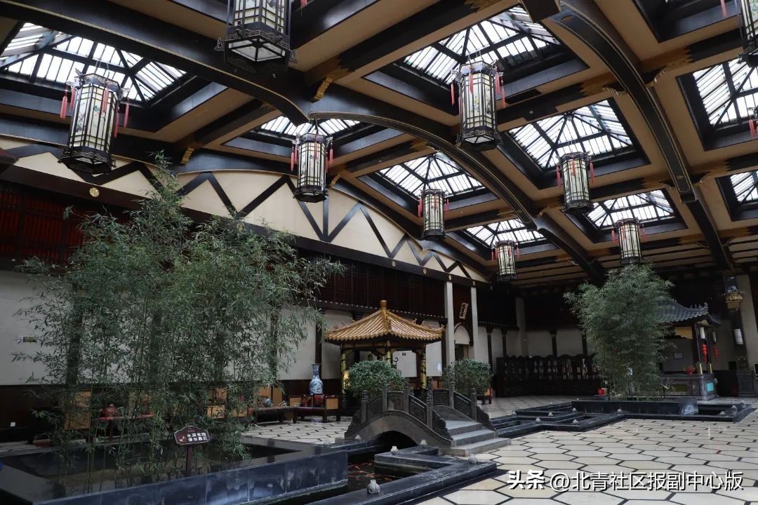 北京通州乔庄温泉度假村,园林温泉区