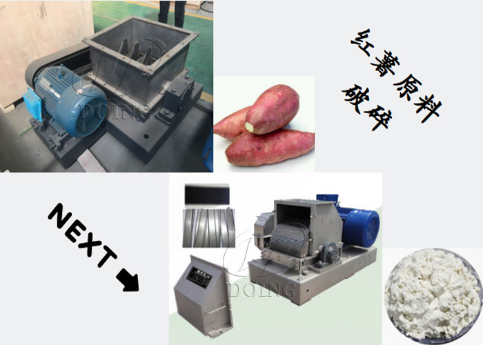 一套红薯淀粉生产加工设备多少钱,红薯淀粉加工机器设备工艺分析