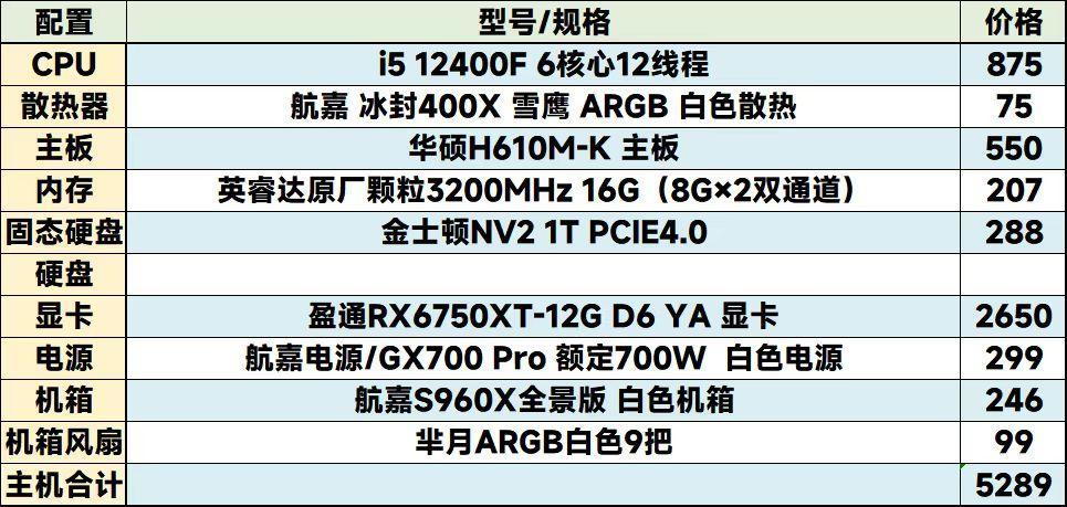 2019游戏电脑配置推荐,开学了如何配一台靠谱的游戏电脑