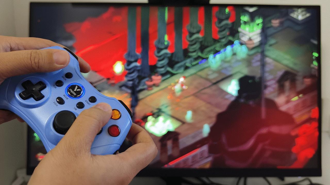 雷柏v600s手柄怎么玩,雷柏v600s是蓝牙手柄吗