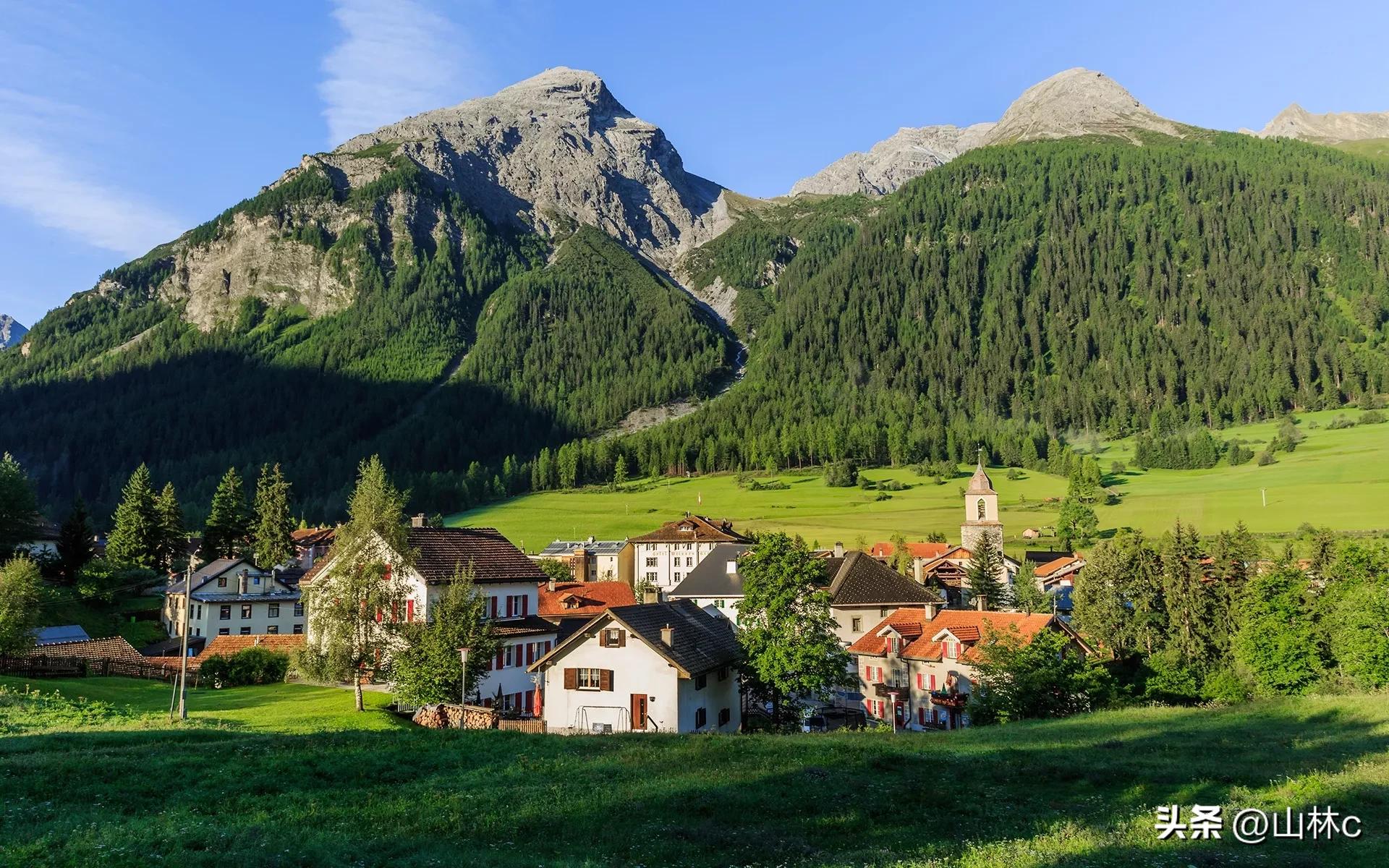 瑞士超清壁纸1080p,瑞士阿尔卑斯山雪山风景壁纸