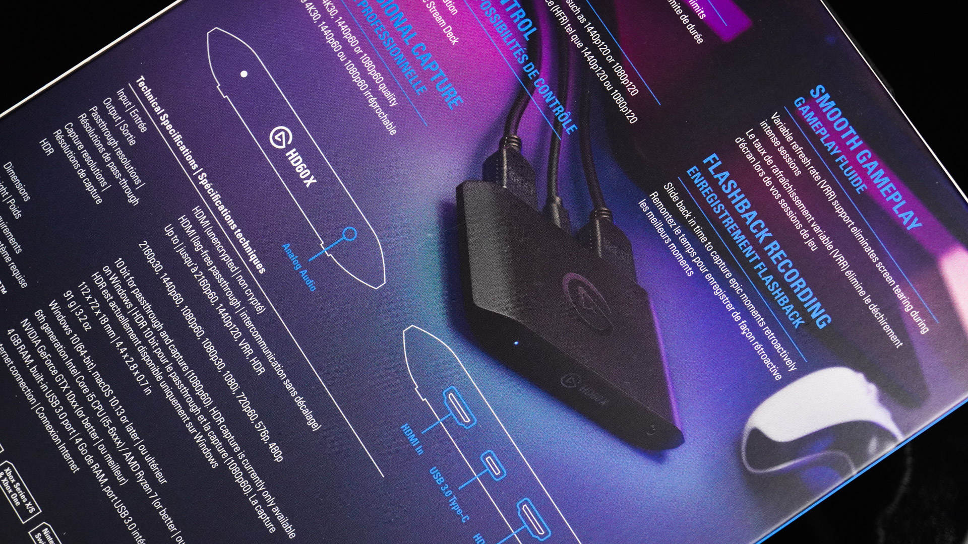 elgato采集卡hd60x,次世代有aux接口吗