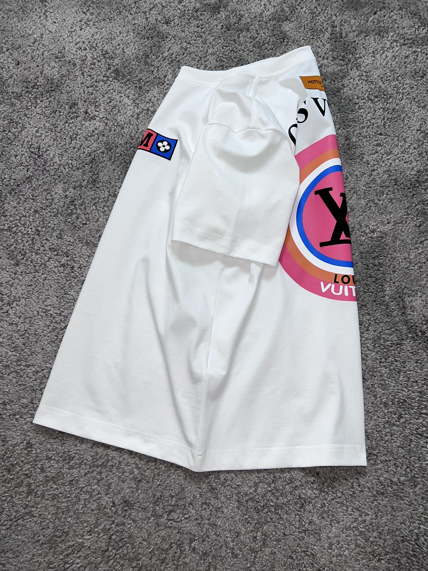 lv路易威登老花logo提花衬衫短袖,lv路易威登短袖正品