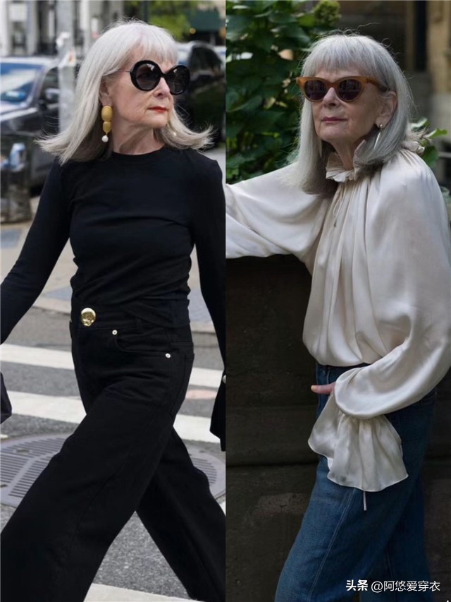 中老年妇女怎样穿衣服有高级感,60后女人不老要穿妈妈装