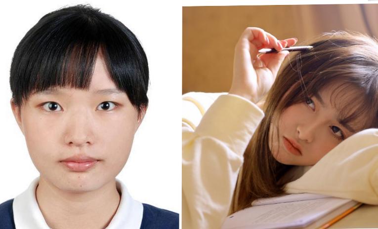 大学生艺术照欣赏,大学生艺术照和一寸照对比