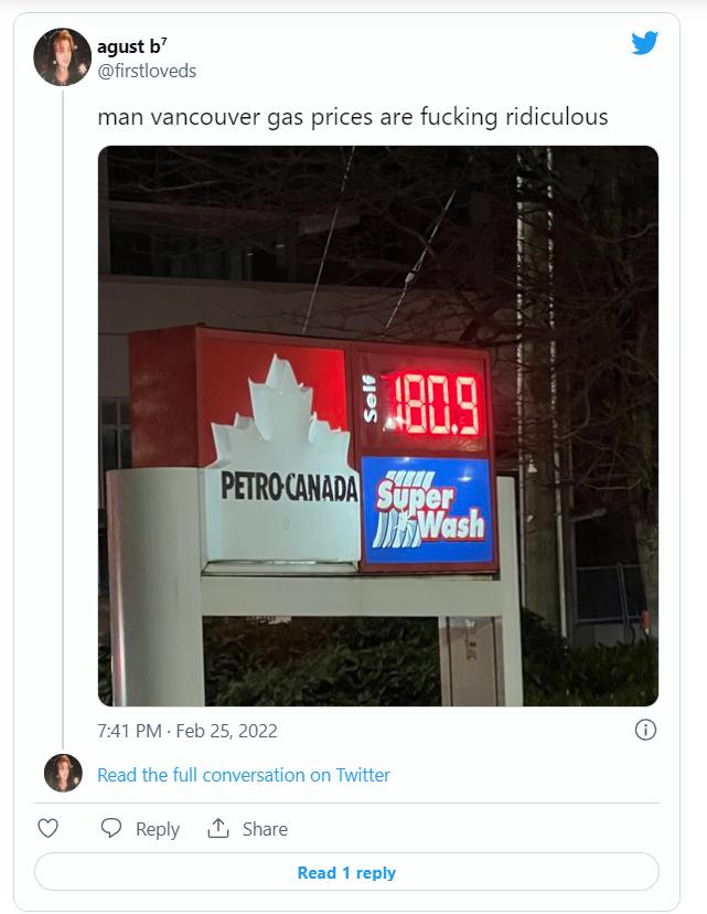 百升汽油$184！温哥华油价狂飙刷新历史纪录，完爆全球多个大都市