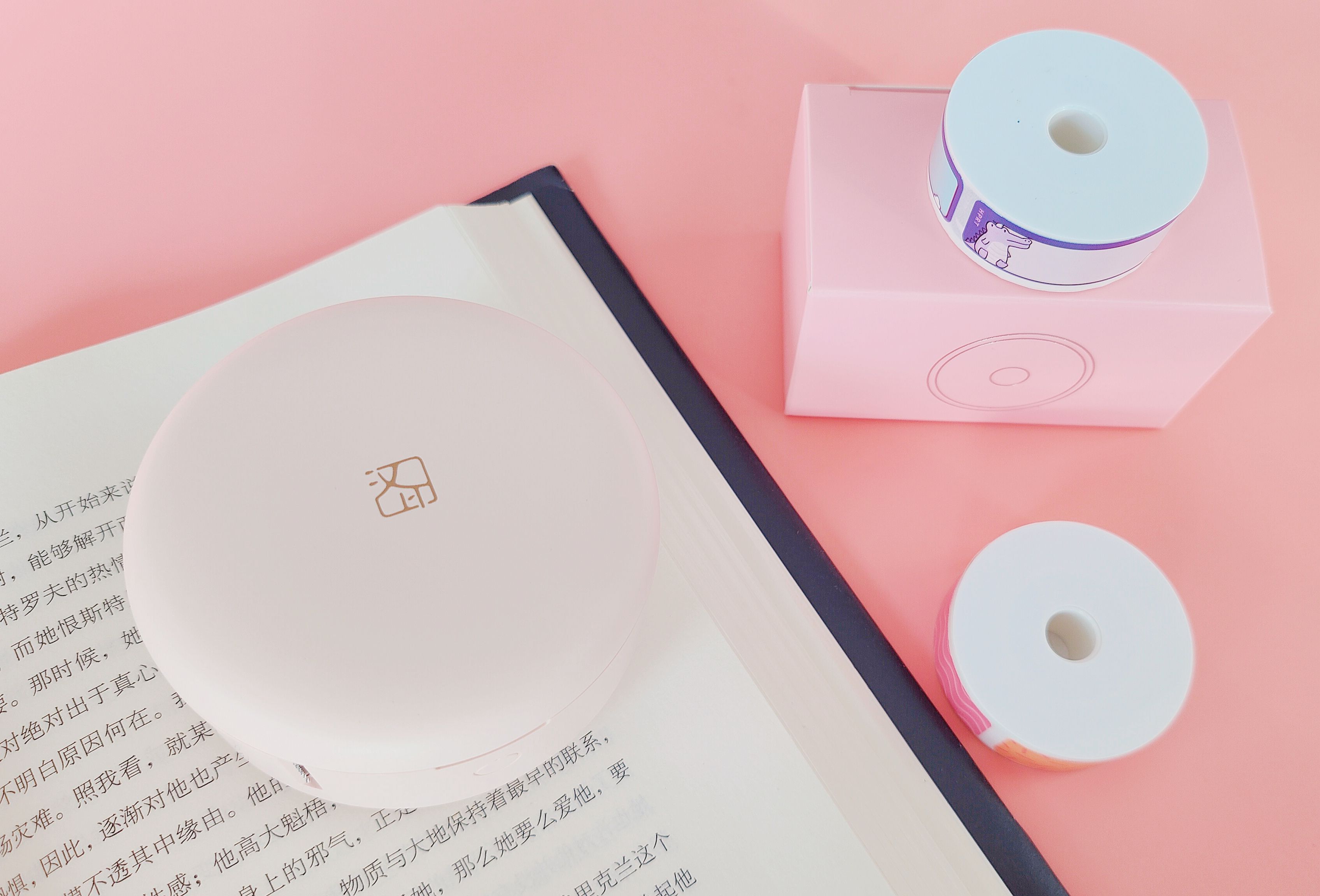 汉印美妆标签机小粉饼,汉印小粉饼打印图片