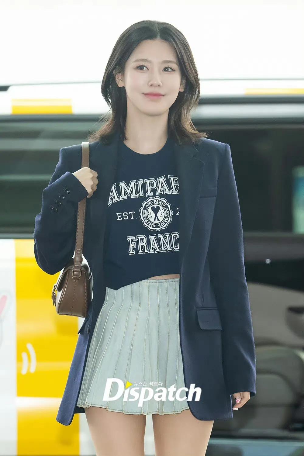 韩国女团机场*服私**穿搭