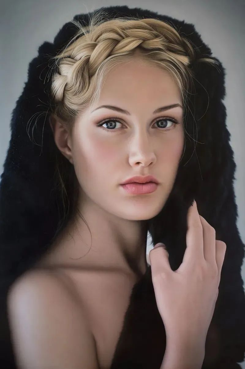 冷军最出名的5张女性肖像画,冷军画少女图