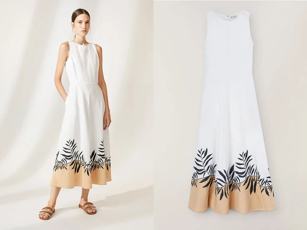 孟晚舟穿的白色连衣裙是什么品牌,孟晚舟同款连衣裙大码