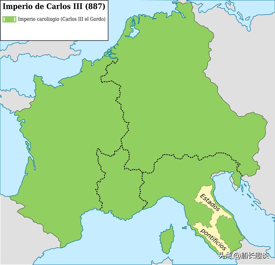 加洛林皇帝查理三世:查理大帝曾孙,统一帝国却没能阻止其解体