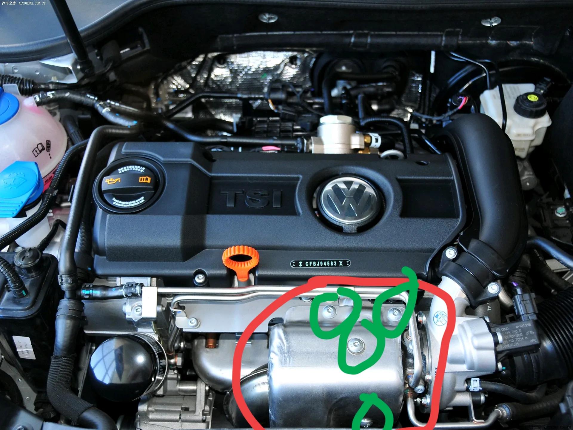 高尔夫6更换正时盖垫片,高尔夫6排气管垫片