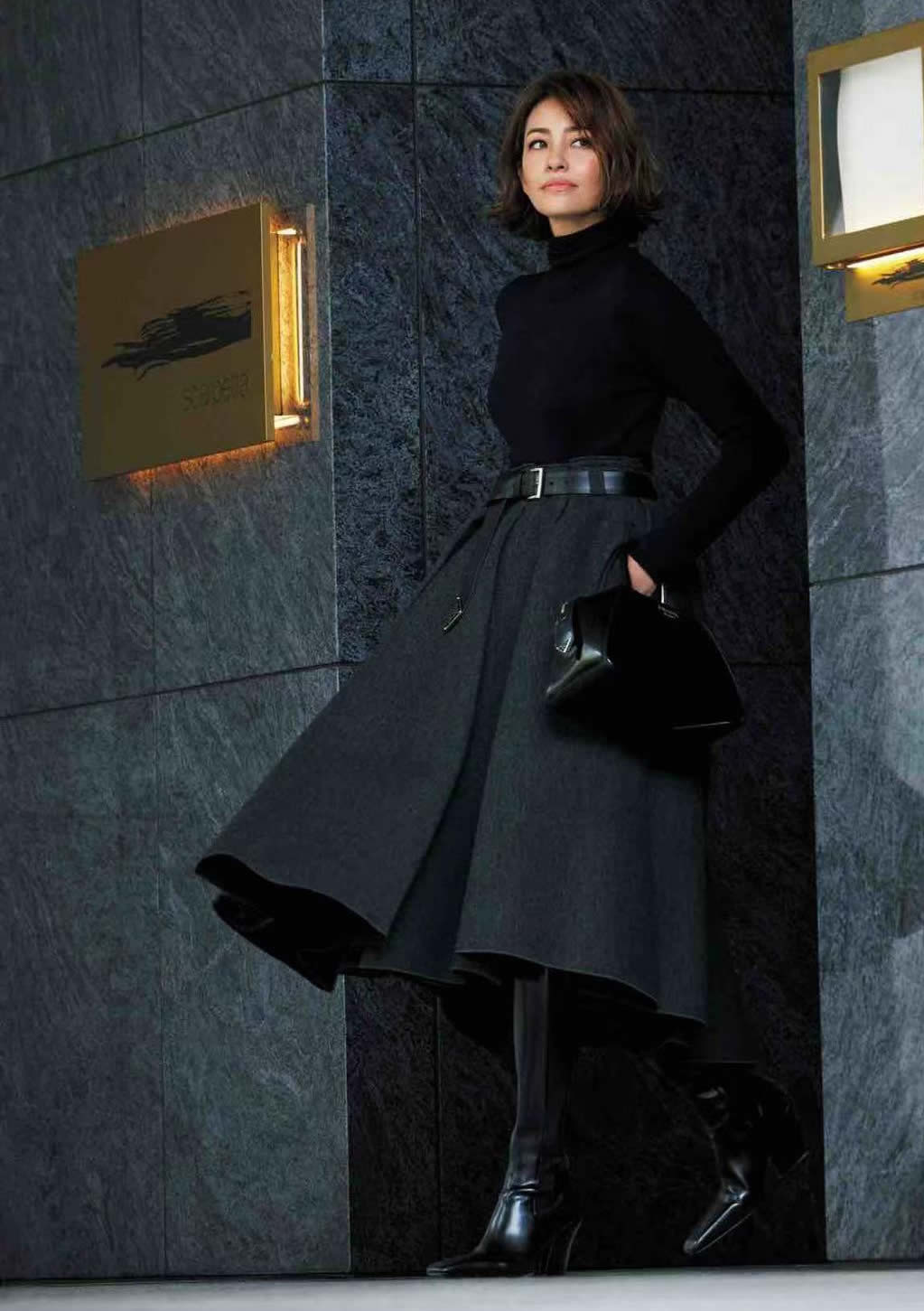 半裙女款爆款2022新款秋冬星空裙,今年最流行的裙子半裙