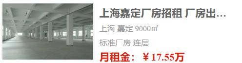 上海厂房出租信息2325期