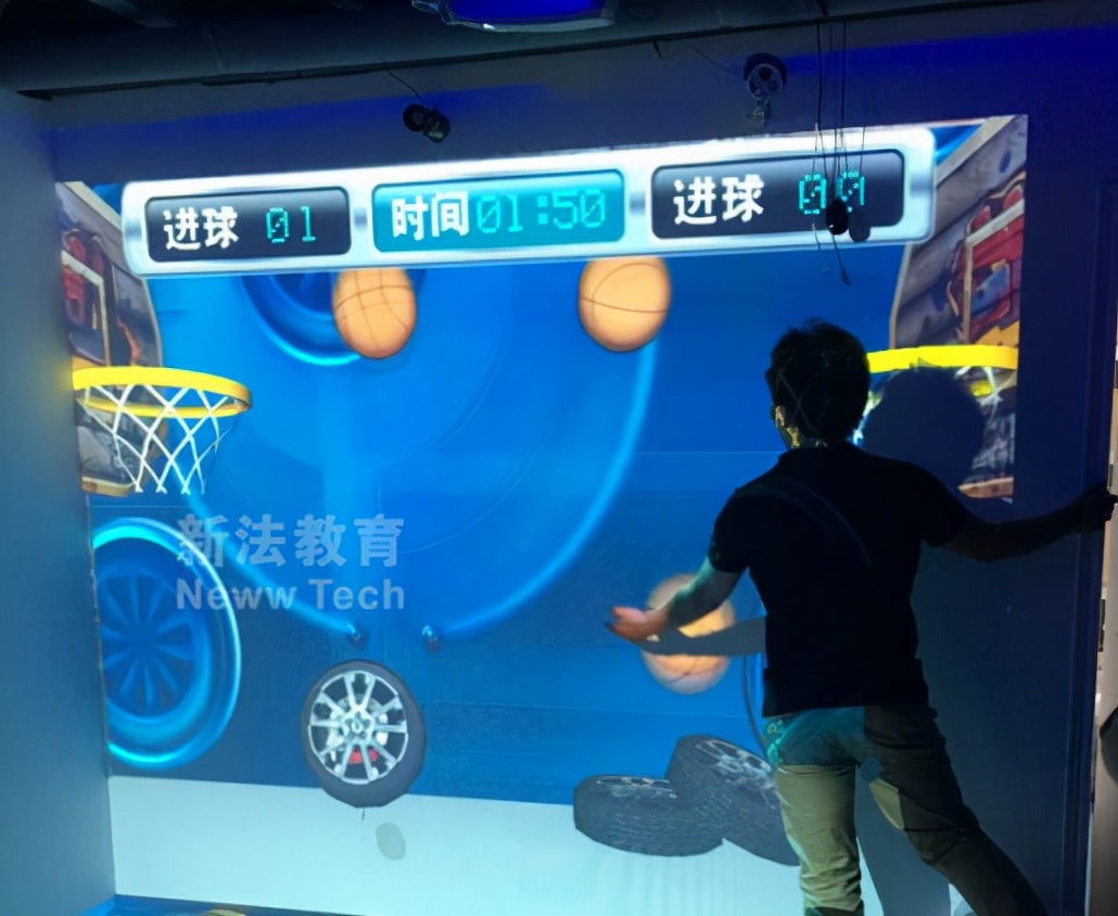 投影教室与交互一体式教室,全息投影墙面互动