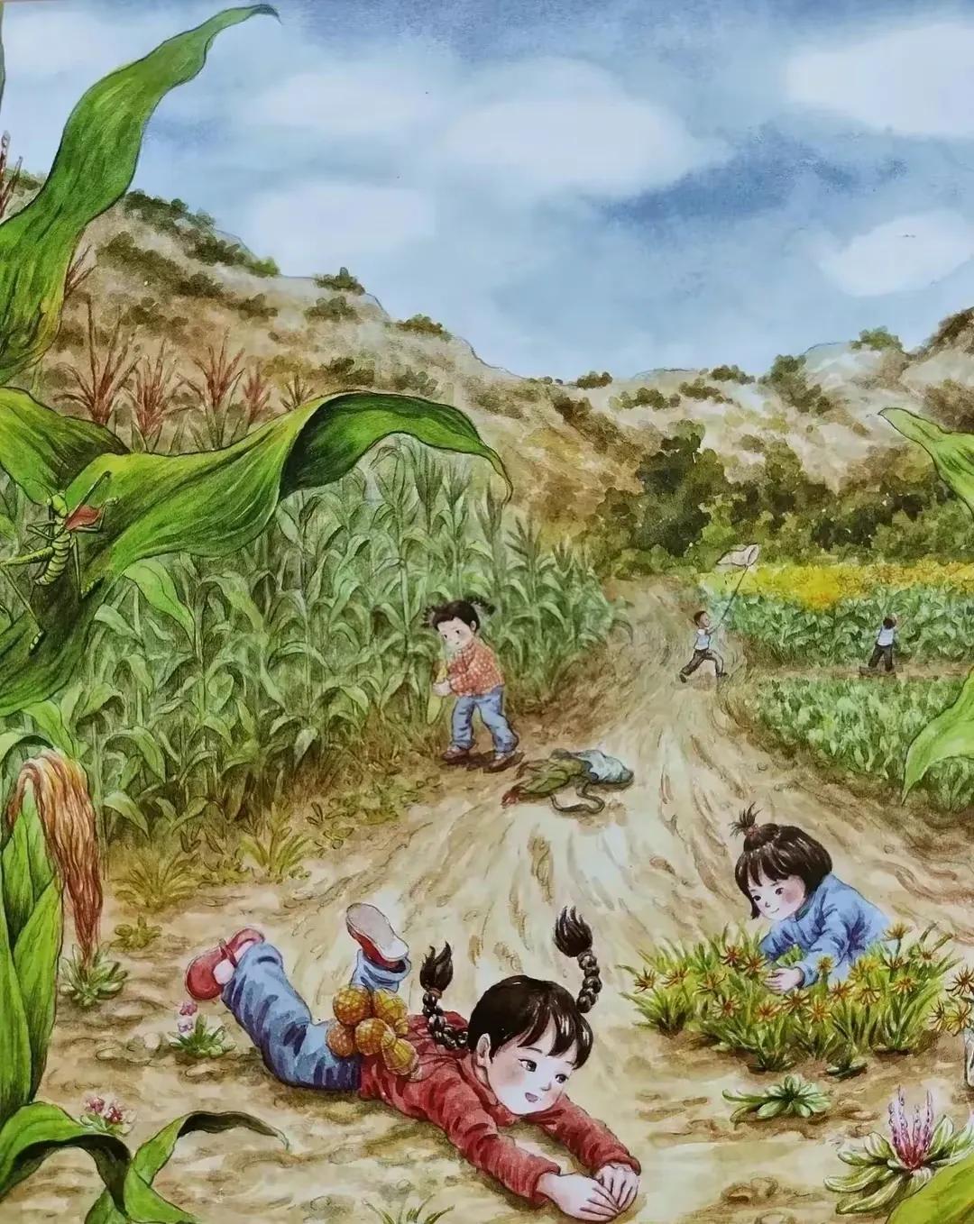 网友画的教材封面,网友画的小学教材插画对比图