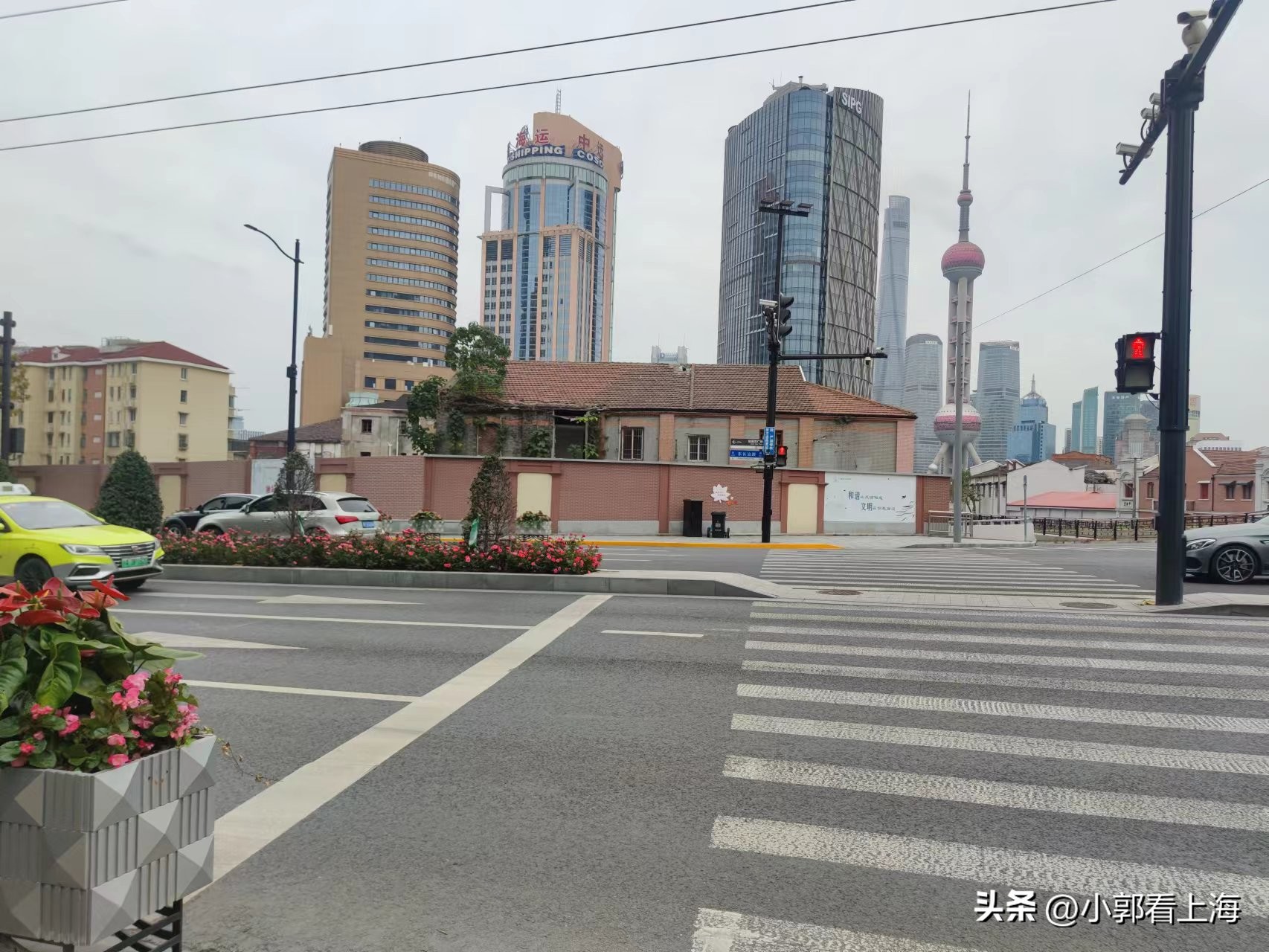 虹口北外滩实景,虹口区北外滩航拍